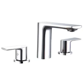 TIMELYSS Three Holes Widespread Bathroom Faucet - F13127